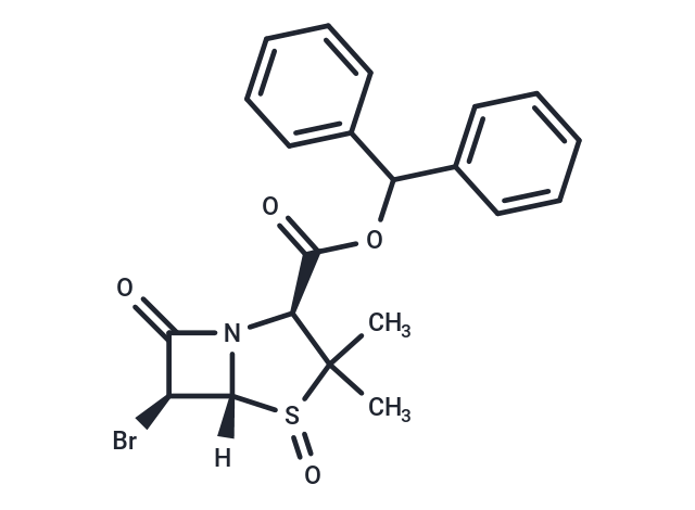 化合物 (2S,5R,6S)-Benzhydryl 6-bromo-3,3-dimethyl-7-oxo-4-thia-1-azabicyclo[3.2.0]heptane-2-carboxylate 4-oxide,(2S,5R,6S)-Benzhydryl 6-bromo-3,3-dimethyl-7-oxo-4-thia-1-azabicyclo[3.2.0]heptane-2-carboxylate 4-oxide