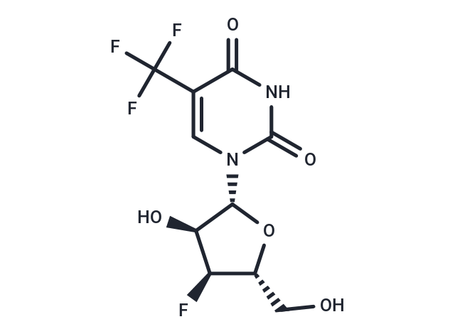 化合物 3’-Deoxy-3’-fluoro-5-trifluoromethyluridine,3’-Deoxy-3’-fluoro-5-trifluoromethyluridine