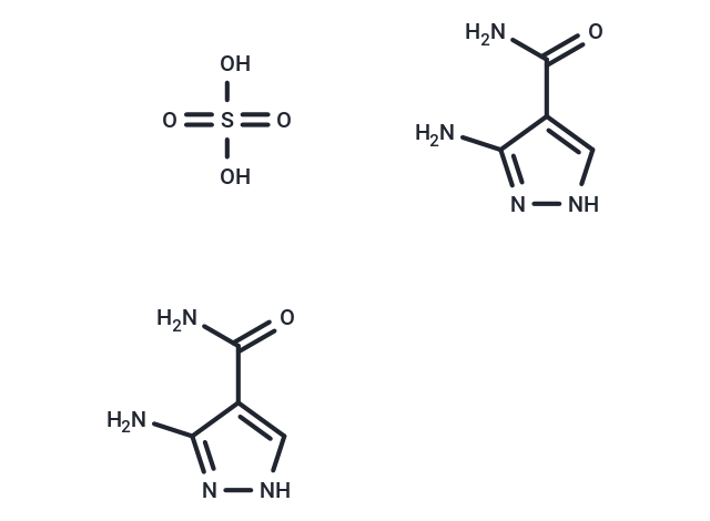 化合物 3-Amino-1H-pyrazole-4-carboxamide sulfate(2:1),3-Amino-4-pyrazolecarboxamide hemisulfate