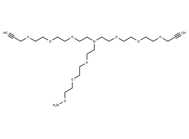 化合物 N-(Aminooxy-PEG2)-N-bis(PEG3-propargyl),N-(Aminooxy-PEG2)-N-bis(PEG3-propargyl)