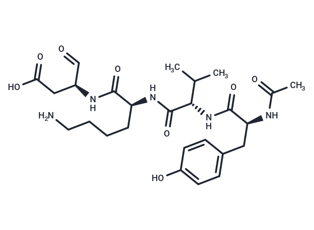 化合物 Ac-Tyr-Val-Lys-Asp-aldehyde,Ac-Tyr-Val-Lys-Asp-aldehyde