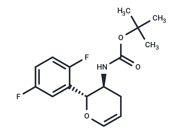 化合物 tert-Butyl ((2R,3S)-2-(2,5-difluorophenyl)-3,4-dihydro-2H-pyran-3-yl)carbamate,tert-Butyl ((2R,3S)-2-(2,5-difluorophenyl)-3,4-dihydro-2H-pyran-3-yl)carbamate