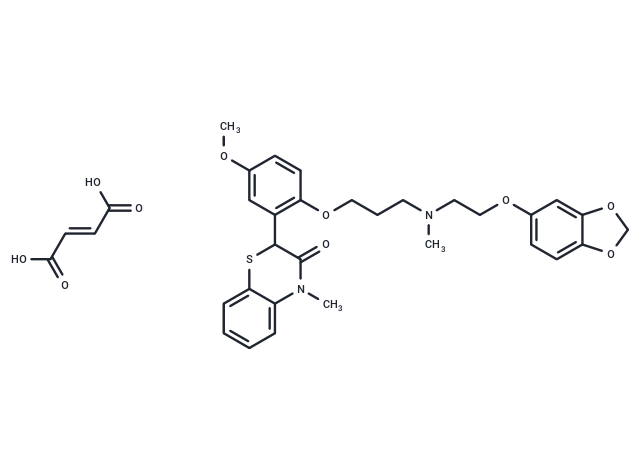 司莫地爾 (準外消旋體富馬酸鹽),Semotiadil recemate fumarate