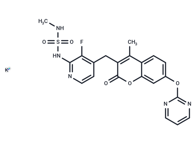 化合物 Avutometinib potassium,Avutometinib potassium