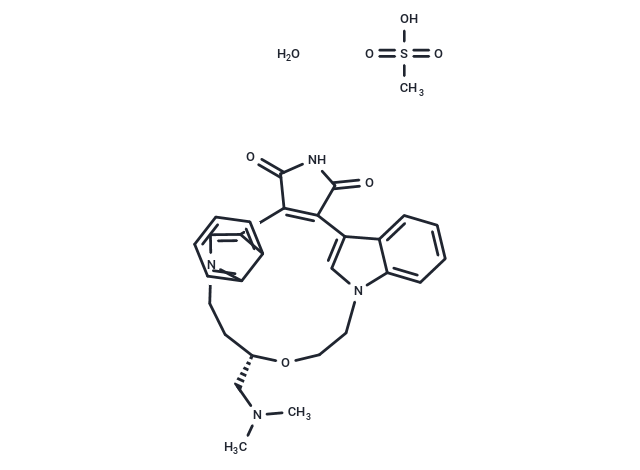 化合物 Ruboxistaurin mesylate monohydrate,Ruboxistaurin mesylate monohydrate