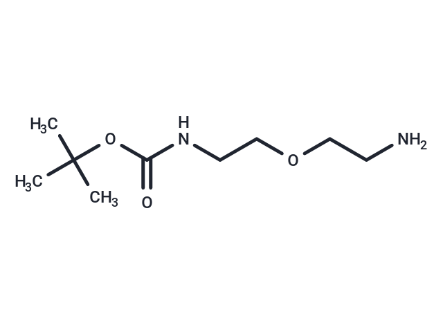 化合物 Amino-PEG2-NH-Boc,Amino-PEG2-NH-Boc