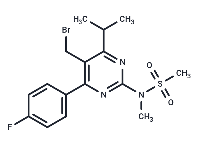 化合物 N-[5-Bromomethyl-4-(4-fluorophenyl)-6-isopropylpyrimidine-2-yl]-N-methylmethane sulfonamide,N-[5-Bromomethyl-4-(4-fluorophenyl)-6-isopropylpyrimidine-2-yl]-N-methylmethane sulfonamide