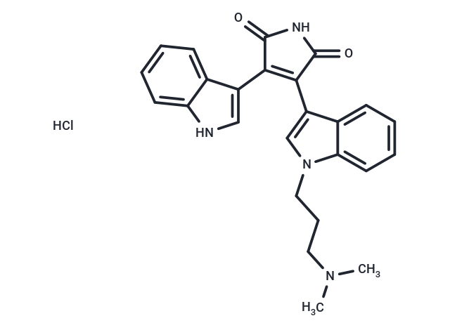 化合物 Bisindolylmaleimide I HCl,Bisindolylmaleimide I HCl