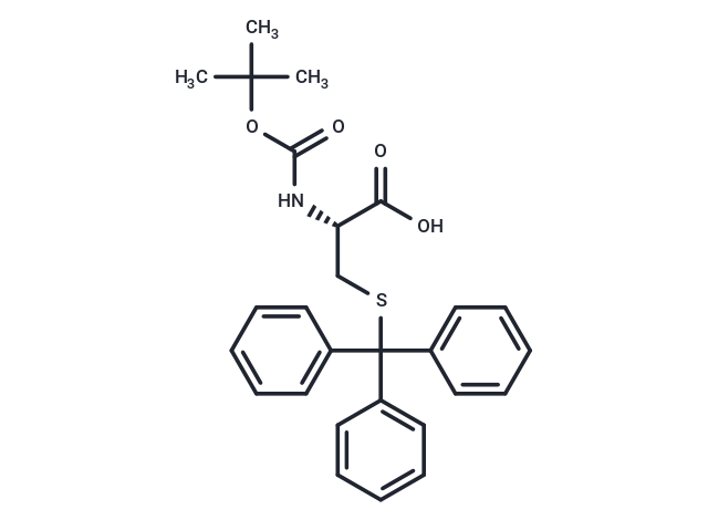 化合物 (R)-2-((tert-Butoxycarbonyl)amino)-3-(tritylthio)propanoic acid,(R)-2-((tert-Butoxycarbonyl)amino)-3-(tritylthio)propanoic acid