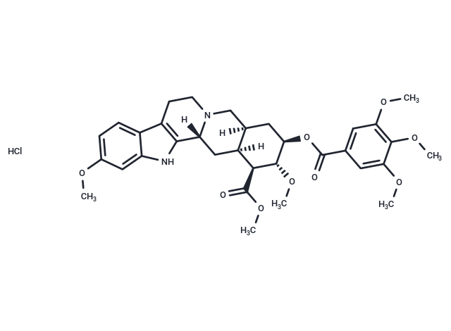 化合物 Reserpine hydrochloride,Reserpine hydrochloride