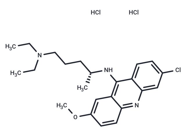 化合物 l-Atabrine dihydrochloride,l-Atabrine dihydrochloride