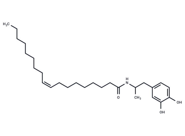 N-(1-(3,4-Dihydroxyphenyl)propan-2-yl)oleamide,N-(1-(3,4-Dihydroxyphenyl)propan-2-yl)oleamide