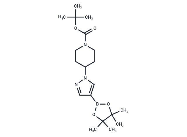 化合物 tert-Butyl 4-(4-(4,4,5,5-tetramethyl-1,3,2-dioxaborolan-2-yl)-1H-pyrazol-1-yl)piperidine-1-carboxylate,tert-Butyl 4-(4-(4,4,5,5-tetramethyl-1,3,2-dioxaborolan-2-yl)-1H-pyrazol-1-yl)piperidine-1-carboxylate