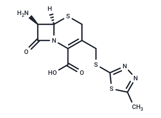 化合物 (6R,7R)-7-Amino-3-(((5-methyl-1,3,4-thiadiazol-2-yl)thio)methyl)-8-oxo-5-thia-1-azabicyclo[4.2.0]oct-2-ene-2-carboxylic acid,(6R,7R)-7-Amino-3-(((5-methyl-1,3,4-thiadiazol-2-yl)thio)methyl)-8-oxo-5-thia-1-azabicyclo[4.2.0]oct-2-ene-2-carboxylic acid