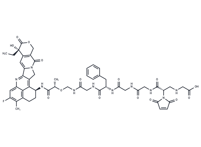 化合物 Gly-Mal-GGFG-Deruxtecan 2-hydroxypropanamide,Gly-Mal-GGFG-Deruxtecan 2-hydroxypropanamide