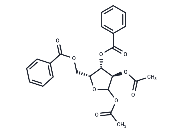 化合物 1,2-Di-O-acetyl-3,5-di-O-benzoyl-D-xylofuranose,1,2-Di-O-acetyl-3,5-di-O-benzoyl-D-xylofuranose