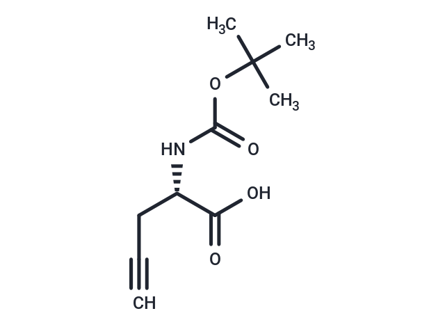 化合物 (S)-2-((tert-Butoxycarbonyl)amino)pent-4-ynoic acid,(S)-2-((tert-Butoxycarbonyl)amino)pent-4-ynoic acid