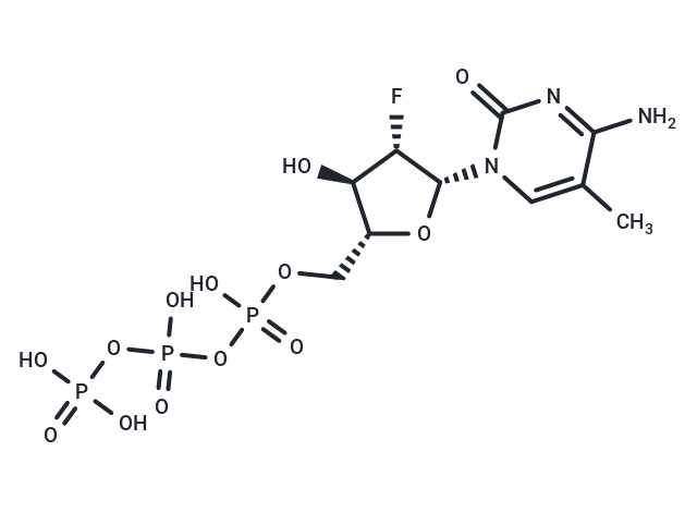 化合物 2’-Deoxy-2’-fluoro-5-methyl-araobinocytidine ?5’-triphosphate triethyl ammonium salt,2’-Deoxy-2’-fluoro-5-methyl-araobinocytidine ?5’-triphosphate triethyl ammonium salt（79570-62-0 free base)