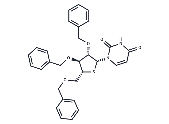 化合物 2’,3’,5’-Tri-O-benzyl-4’-thio-arabinouridine,2’,3’,5’-Tri-O-benzyl-4’-thio-arabinouridine