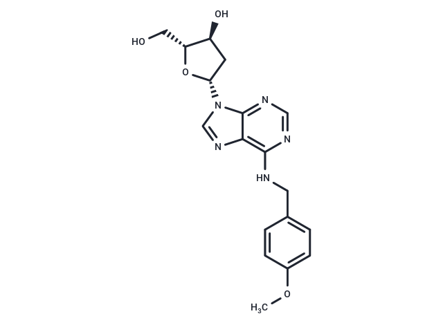 化合物 2’-Deoxy-N6-(4-methoxybenzyl)adenosine,2’-Deoxy-N6-(4-methoxybenzyl)adenosine