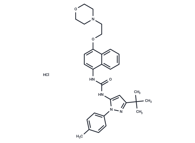 化合物 Doramapimod HCl,Doramapimod HCl