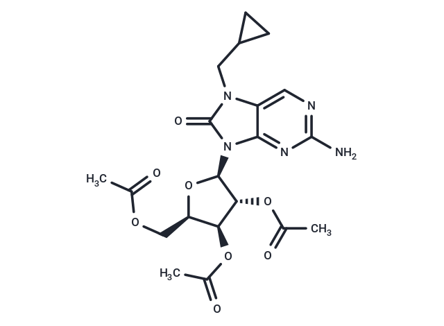 化合物 [(2R,3S,4R,5R)-3,4-bis(acetyloxy)-5-[2-amino-7-(cyclopropylmethyl)-8-oxo-8,9-dihydro-7H-purin-9-yl]oxolan-2-yl]methyl acetate,[(2R,3S,4R,5R)-3,4-diacetyloxy-5-[2-amino-7-(cyclopropylmethyl)-8-oxopurin-9-yl]oxolan-2-yl]methyl acetate