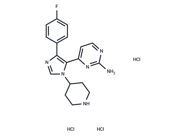 化合物 SB-220025 trihydrochloride,SB-220025 trihydrochloride