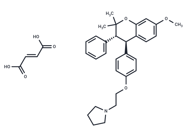 化合物 Levormeloxifene fumarate,Levormeloxifene fumarate