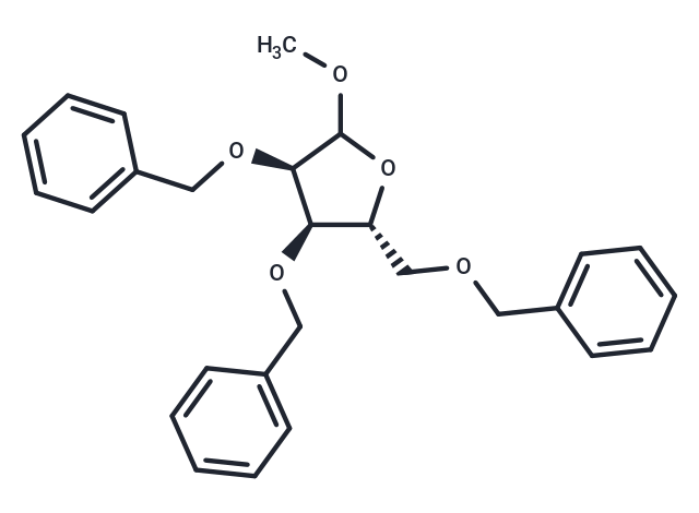 化合物 Methyl ?2,3,5-tri-O-benzyl-D-ribofuranoside,Methyl ?2,3,5-tri-O-benzyl-D-ribofuranoside