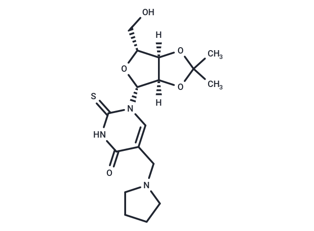 化合物 2’,3’-O-Isopropylidene-5-pyrrolidinomethyl-2-thiouridine,2’,3’-O-Isopropylidene-5-pyrrolidinomethyl-2-thiouridine