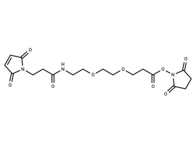 化合物 Mal-amido-PEG2-NHS ester,Mal-amido-PEG2-NHS ester