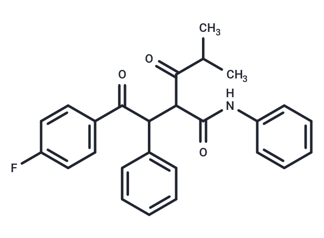 化合物 2-(2-(4-Fluorophenyl)-2-oxo-1-phenylethyl)-4-methyl-3-oxo-N-phenylpentanamide,2-(2-(4-Fluorophenyl)-2-oxo-1-phenylethyl)-4-methyl-3-oxo-N-phenylpentanamide