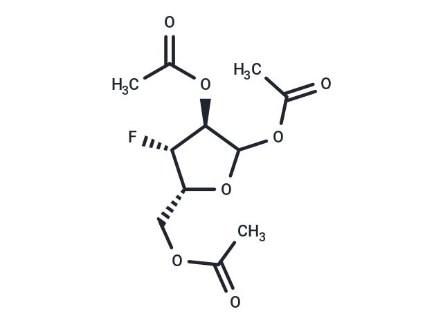 化合物 3-Deoxy-3-fluoro-1,2,5-tri-O-acetyl-D-xylofuranose,3-Deoxy-3-fluoro-1,2,5-tri-O-acetyl-D-xylofuranose