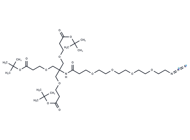 化合物 Azido-PEG4-Amido-tri-(t-butoxycarbonylethoxymethyl)-methane,Azido-PEG4-Amido-tri-(t-butoxycarbonylethoxymethyl)-methane