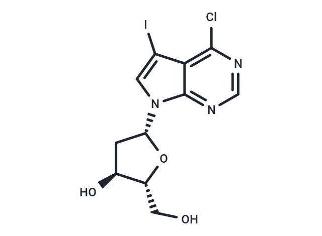 化合物 4-Chloro-5-iodo-7-(2-deoxy-b-D-ribofuranosyl)-7H-pyrrolo[2,3-d]pyrimidine,4-Chloro-5-iodo-7-(2-deoxy-b-D-ribofuranosyl)-7H-pyrrolo[2,3-d]pyrimidine