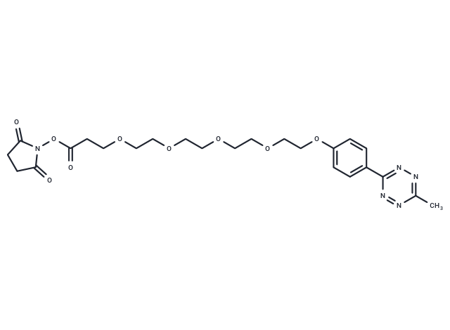 甲基四嗪-四聚乙二醇-活性酯,Methyltetrazine-PEG5-NHS ester