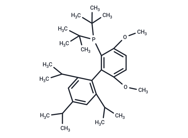 化合物 Di-tert-butyl(2',4',6'-triisopropyl-3,6-dimethoxy-[1,1'-biphenyl]-2-yl)phosphine,Di-tert-butyl(2',4',6'-triisopropyl-3,6-dimethoxy-[1,1'-biphenyl]-2-yl)phosphine