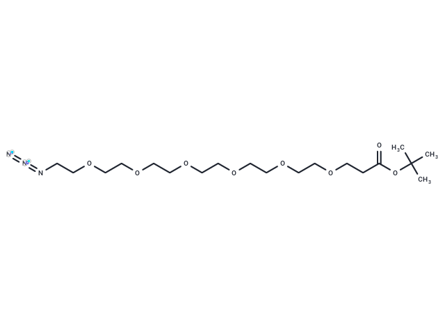 化合物 Azido-PEG6-C2-Boc,Azido-PEG6-C2-Boc