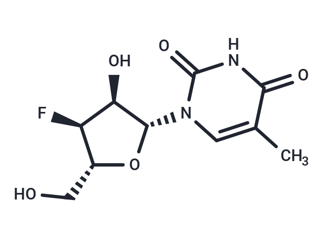 化合物 3’-Deoxy-3’-fluoro-5-methyluridine,3’-Deoxy-3’-fluoro-5-methyluridine