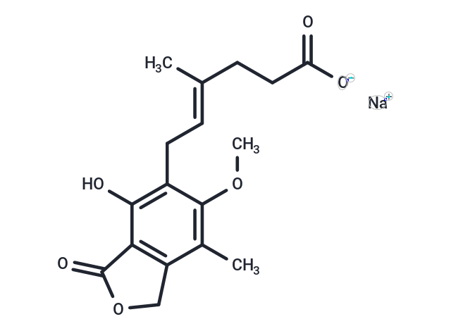 化合物 Mycophenolic acid sodium,Mycophenolic acid sodium