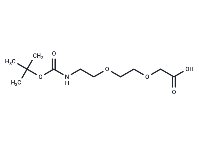 化合物 Boc-NH-PEG2-CH2COOH,Boc-NH-PEG2-CH2COOH