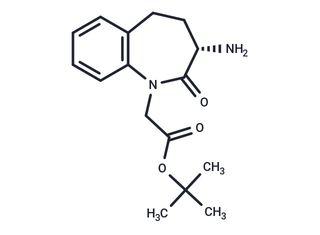 化合物 (S)-tert-Butyl 2-(3-amino-2-oxo-2,3,4,5-tetrahydro-1H-benzo[b]azepin-1-yl)acetate,(S)-tert-Butyl 2-(3-amino-2-oxo-2,3,4,5-tetrahydro-1H-benzo[b]azepin-1-yl)acetate