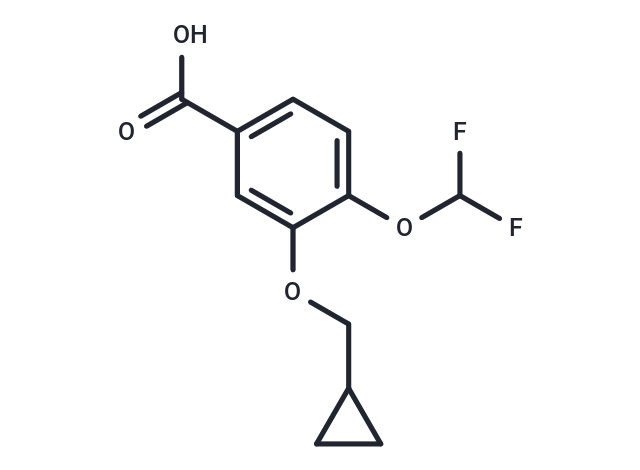 化合物 3-(Cyclopropylmethoxy)-4-(difluoromethoxy)benzoic acid,3-(Cyclopropylmethoxy)-4-(difluoromethoxy)benzoic acid