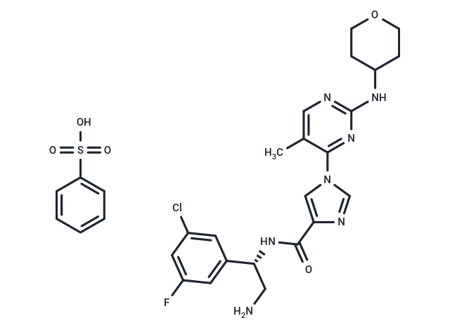 ERK-IN-3 benzenesulfonate,ERK-IN-3 benzenesulfonate