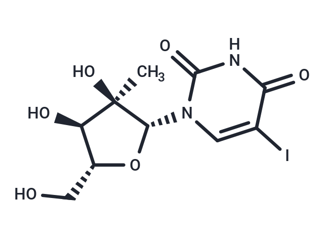 化合物 5-Iodo-2’-C-methyl uridine,5-Iodo-2’-C-methyl uridine