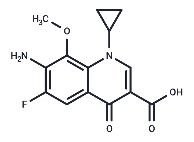 化合物 7-Amino-1-cyclopropyl-6-fluoro-8-methoxy-4-oxo-1,4-dihydroquinoline-3-carboxylic acid,7-Amino-1-cyclopropyl-6-fluoro-8-methoxy-4-oxo-1,4-dihydroquinoline-3-carboxylic acid