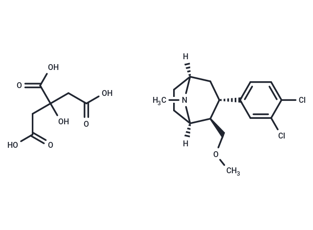 化合物 NS-2359 citrate,NS-2359 citrate