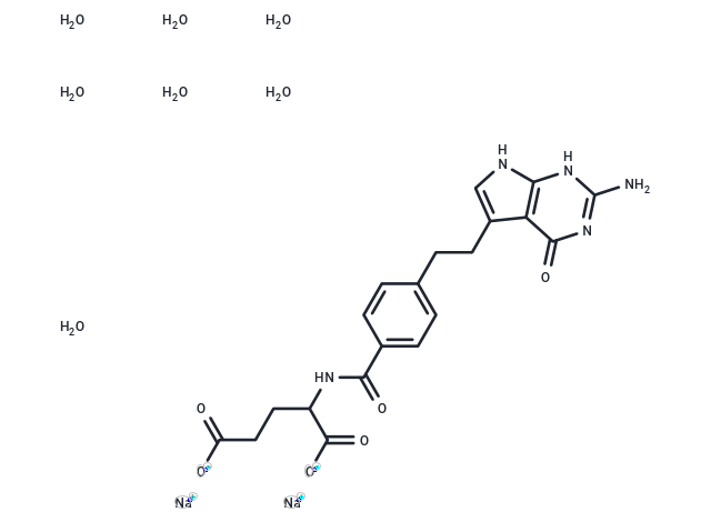 化合物 Pemetrexed disodium heptahydrate,Pemetrexed disodium heptahydrate