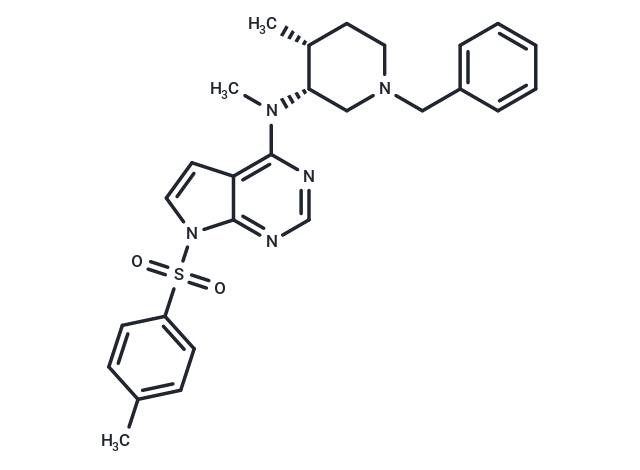 化合物 N-((3R,4R)-1-Benzyl-4-methylpiperidin-3-yl)-N-methyl-7-tosyl-7H-pyrrolo[2,3-d]pyrimidin-4-amine,N-((3R,4R)-1-Benzyl-4-methylpiperidin-3-yl)-N-methyl-7-tosyl-7H-pyrrolo[2,3-d]pyrimidin-4-amine