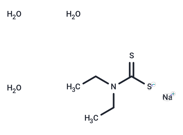 化合物 Sodium diethylcarbamodithioate trihydrate,Sodium diethylcarbamodithioate trihydrate